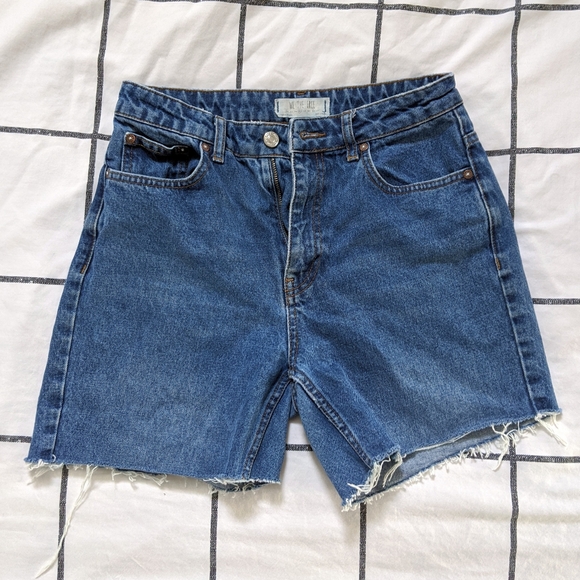 Free People Blue Denim Shorts